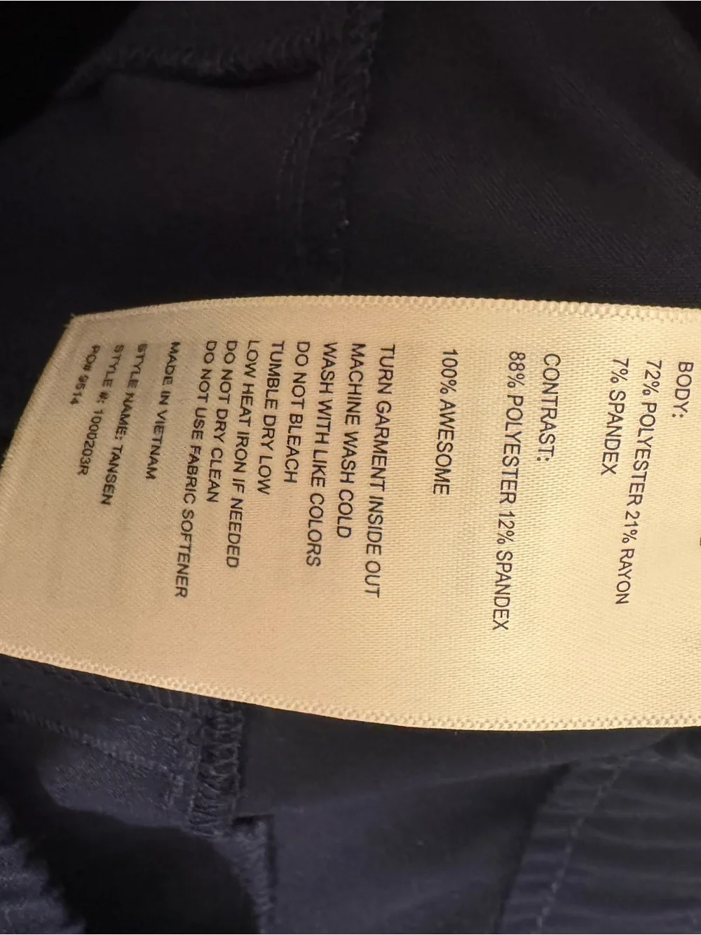 Figs Men's Navy Joggers with Contrast Drawstring